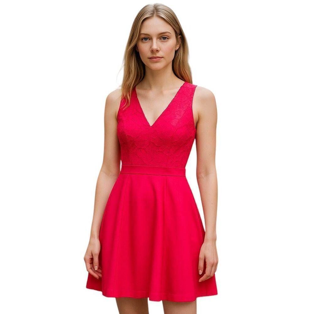 Kay Unger Hot Pink Dress